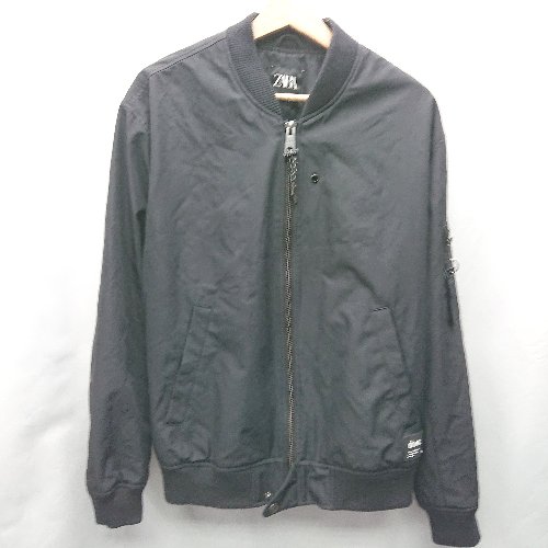 ◇ ⊇ ZARA ザラ 長袖 ブルゾン サイズM ブラック レディース E 【中古】 ◇ ⊇ ZARA ザラ 長袖 ブルゾン サイズM ブラック レディース E 【中古】