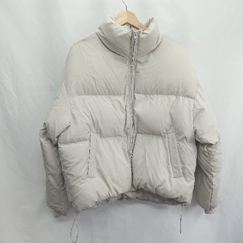 ■ ⊇ FEKETE 中綿 長袖 ダッフル コート サイズM ベージュ レディース E 【中古】