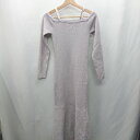 ◇ ⊇ ROYAL PARTY ロイヤルパーティー 長袖 ロング丈 ワンピース サイズF グレージュ系 レディース E 【中古】