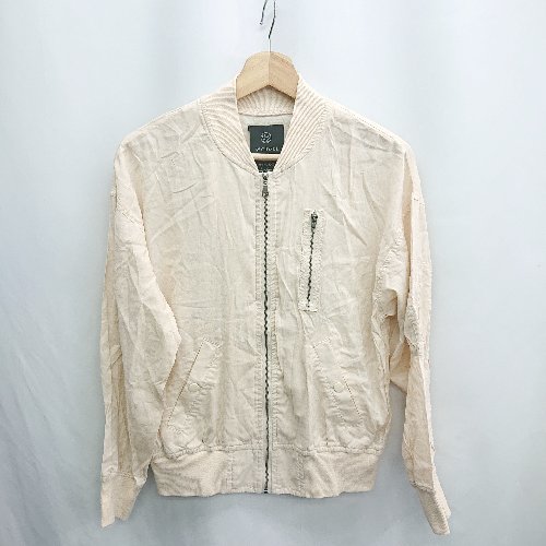 ◇ ⊂ w closet ダブルクローゼット 綿混合 長袖 ブルゾン サイズF ベージュ レディース E 【中古】