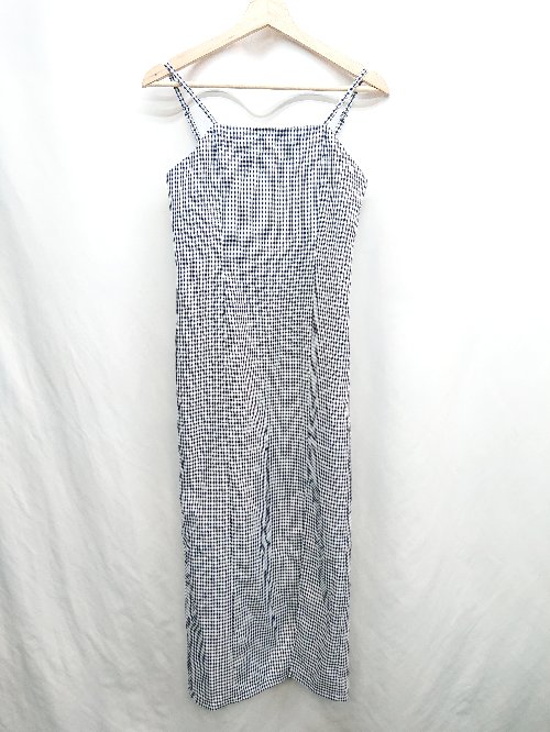 ◇ ⊂ one after another NICE CLAUP 総柄 ロング ワンピース サイズM ブラック系 レディース E 【中古】