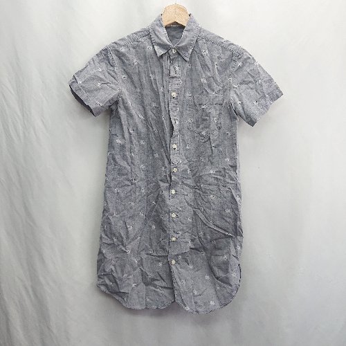◇ ⊂ Φ Ne-net ネ ネット 猫 半袖 チュニック サイズ2 ブルー レディース E 【中古】
