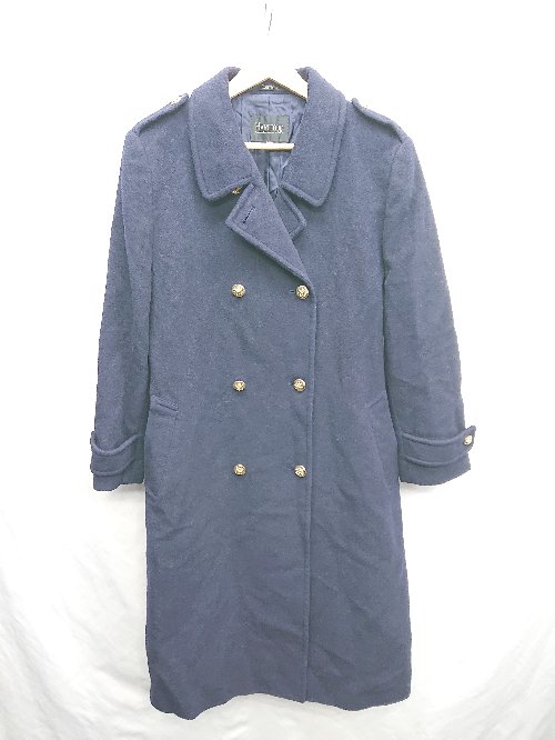 ◇ ⊇ Hartford ハートフォード キュプラ混 長袖 コート サイズ11AR ネイビー レディース E 【中古】