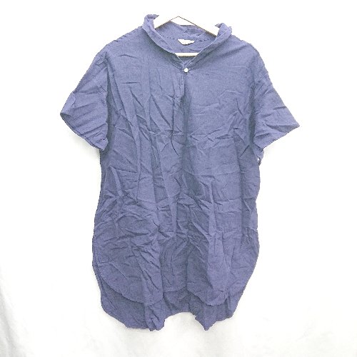 ◇ ⊂ SM2 サマンサ モスモス 半袖 膝丈 ワンピース サイズF ネイビー レディース E 【中古】 ◇ ⊂ SM2 サマンサ モスモス 半袖 膝丈 ワンピース サイズF ネイビー レディース E 【中古】