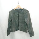 ◇ ⊇ MISS ASHIDA ミス アシダ 羊革 長袖 ジャケット サイズ9 ブラック レディース メンズ E 【中古】