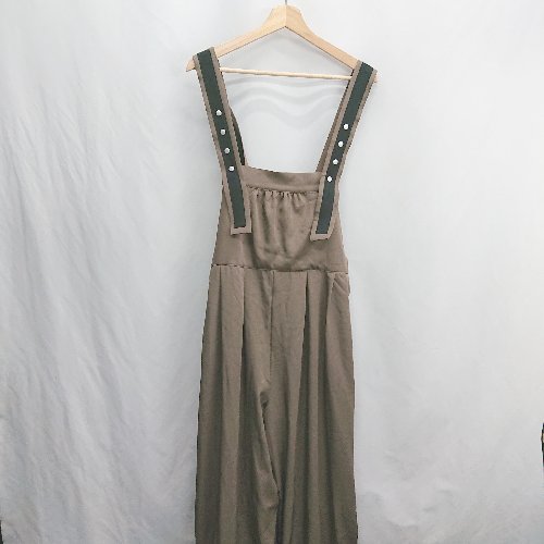 ◇ ⊂ n'OrLABEL ノアールレーベル 配色ベルトコクーン サロペット サイズ1 ブラウン レディース E 【中古】 ◇ ⊂ n'OrLABEL ノアールレーベル 配色ベルトコクーン サロペット サイズ1 ブラウン レディース E 【中古】