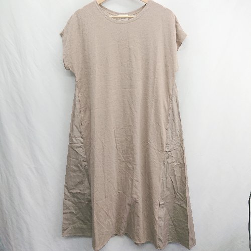 ◇ ⊂ ◎ BEAMS HEART ビームス ハート ロング丈 ワンピース サイズ表記なし ベージュ系 レディース E 【中古】