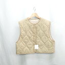◇ ⊂ ◎ ●美品● Φ r. アールドット ベスト サイズM ベージュ系 レディース E 【中古】(4)
