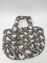◇ Θ ROOTOTE ルートート フクロウ柄 キルティング トートバッグ ブラック レディース E 【中古】