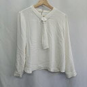 ◇ ⊂ Φ N Natural Beauty Basic ボウタイリボン 長袖 カットソー サイズM オフホワイト レディース E 【中古】(4)