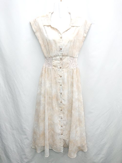 ◇ ⊂ Noela ノエラ ロング丈 ワンピース サイズS ベージュ系 レディース E 【中古】