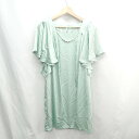 ◇ ⊂ (株)アリシア 半袖 ひざ丈 ワンピース サイズM ライトグリーン レディース E 【中古】