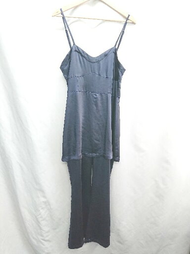 ◇ ⊂ Solace ソレイス 光沢感 オールインワン サイズL ネイビー レディース E 【中古】 ◇ ⊂ Solace ソレイス 光沢感 オールインワン サイズL ネイビー レディース E 【中古】