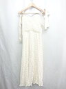 ◇ ⊂ one after another NICE CLAUP 花柄 レース キャミソール ロング ワンピース サイズF アイボリー レディース E 【中古】(4)