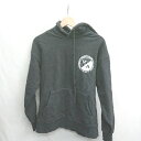 ◇ ⊇◎●未使用● RVCA ルーカ 綿 長袖 パーカー サイズXS ブラック メンズ E 【中古】