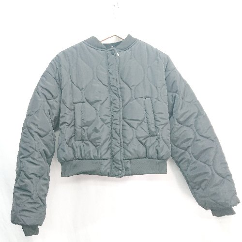 ◇ ⊇ GRL 長袖 キルティングショートジャケット サイズM ブラック レディース E 【中古】