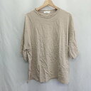 ◇ ⊂ remer ルーズベーシック 半袖 Tシャツ サイズM ベージュ メンズ E 【中古】(4)