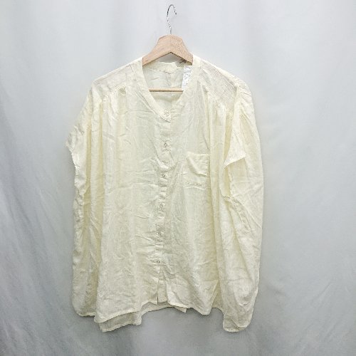 ◇ ⊂ ◎ ●未使用● Φ Samansa Mos2 インド楊柳 花柄 ジャカード チュニック サイズF キナリ レディース E 【中古】 ◇ ⊂ ◎ ●未使用● Φ Samansa Mos2 インド楊柳 花柄 ジャカード チュニック サイズF キナリ レディース E 【中古】