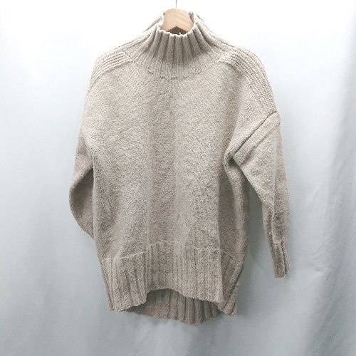 ◇ ⊇ Emma Taylor エマテイラー ハイネック 長袖 ニット サイズFREE ピンクベージュ レディース E 【中古】