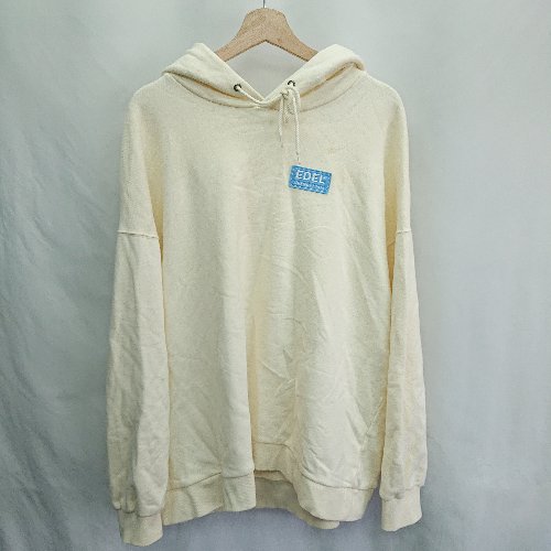 ◇ ⊇ EDDEN ELLEN エデンエレン 長袖 パーカー サイズL ホワイト レディース E 【中古】
