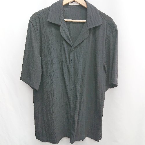 ◇ ⊂ Φ ZARA ザラ シアー 半袖 シャツ サイズM ブラック レディース E 【中古】