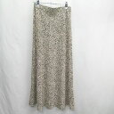 ◇ ⊂ COCO DEAL ココ ディール ダルメシアン柄 ロング フレア スカート サイズ2 ベージュ ブラック レディース E 【中古】