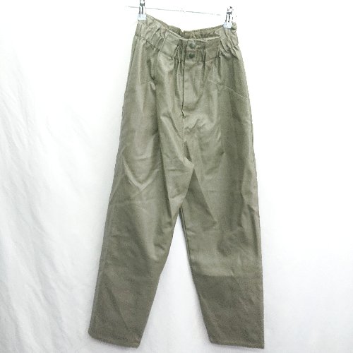 ◇ ⊇ MOUSSY マウジー フェイクレザー イージーパンツ サイズ1 カーキ レディース E 【中古】