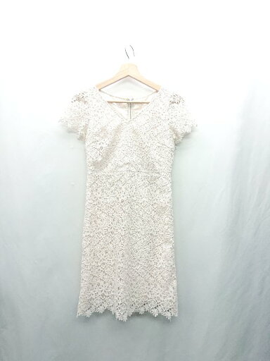 ◇ ⊂ PROPORTION BODY DRESSING 花柄刺繍 半袖 ひざ丈 ワンピース サイズ2 ベージュ レディース E 【中古】 ◇ ⊂ PROPORTION BODY DRESSING 花柄刺繍 半袖 ひざ丈 ワンピース サイズ2 ベージュ レディース E 【中古】