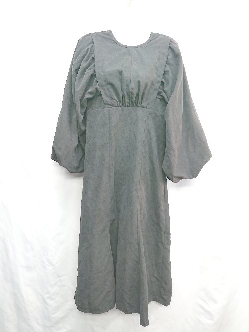 ◇ ⊇ one after another NICE CLAUP 長袖 ロング ワンピース サイズF ブラック系 レディース E 【中古】