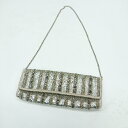◇ ◎ Θ SANTI サンティ スパンコール装飾 パーティーバッグ シルバー系 レディース E 【中古】