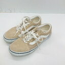 ◇ Θ VANS ヴァンズ ローカットスニーカー サイズ24 ベージュ系 ホワイト レディース メンズ E 【中古】