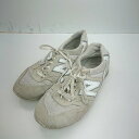 ◇ Θ NEW BALANCE ニューバランス ローカットスニーカー サイズ24.5 ベージュ系 レディース メンズ E 【中古】