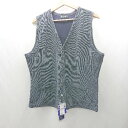 ◇ ⊇◎●未使用● BRICK HOUSE by Tokyo Shirts ボンディングニットジレ ノースリーブ ベスト サイズLL グレー系 メンズ E 【中古】