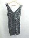 ◇ ⊂ ZARA ザラ スパンコール ノースリーブ ミニ ワンピース サイズS ブラック レディース E 【中古】
