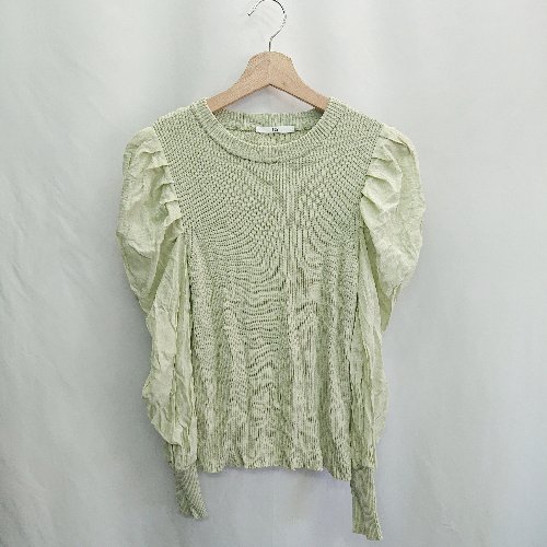◇ ⊂ SLY スライ 長袖 カットソー サイズF グリーン系 レディース E 【中古】