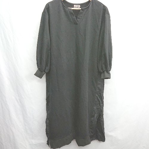 ◇ ⊇ Bab バブ 長袖 ロング ワンピース サイズF ブラック系 レディース E 【中古】