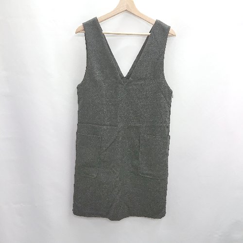 ◇ ⊇◎●未使用● ROPE PICNIC ヘリンボーン柄 ノースリーブ ミニ丈 ジャンパースカート サイズ36 グレー系 レディース E 【中古】 ◇ ⊇◎●未使用● ROPE PICNIC ヘリンボーン柄 ノースリーブ ミニ丈 ジャンパースカート サイズ36 グレー系 レディース E 【中古】