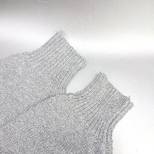 ◇ ⊇ ROOP TOKYO ループトーキョー ハイネック オーバーサイズ 長袖 ニット セーター サイズM グレー系 メンズ E 【中古】