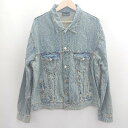 ◇ ⊇ NOT4NERD ノットフォーナード ロゴボタン 長袖 デニムジャケット サイズL ブルー系 メンズ レディース E 【中古】(4)