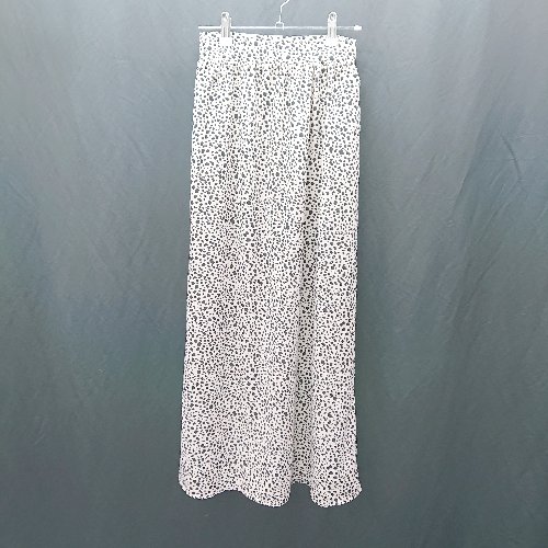 ◇ ⊂Φ C'LENA クレナ ダルメシアン柄 ロング Iライン スカート 表記なし ベージュ系 レディース E 【中古】