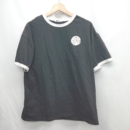◇ ⊂ Φ INGNI イング ロゴプリント 半袖 Tシャツ サイズM ブラック系 レディース E 【中古】 ◇ ⊂ Φ INGNI イング ロゴプリント 半袖 Tシャツ サイズM ブラック系 レディース E 【中古】