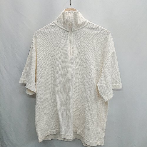 ◇ ⊂ MN.L ワッフル 半袖 カットソー サイズF ホワイト メンズ E 【中古】 ◇ ⊂ MN.L ワッフル 半袖 カットソー サイズF ホワイト メンズ E 【中古】