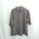 ◇ ⊂ MONO-MART モノマート 半袖 シャツ サイズM パープル系 メンズ E 【中古】
