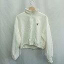 ◇ ⊇ OLIVE des OLIVE オリーブ デ オリーブ ハーフジップ ハイネック 長袖 トレーナー サイズF ホワイト レディース E 【中古】