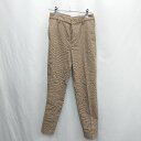 ◇ ⊇ ViS ビス ウエストゴム 裏起毛 イージーパンツ サイズM ブラウン レディース E 【中古】