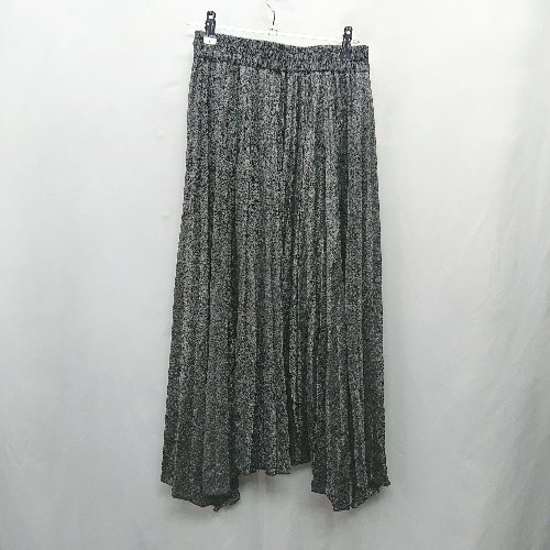 ◇ Θ FREE'S MART フリーズマート ラメ アシンメトリー ロング フレア スカート サイズFR ブラック レディース E 【中古】