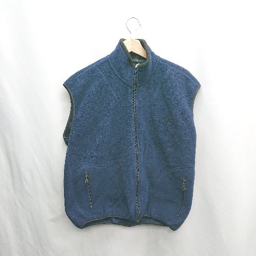 ◇ ⊇ Champion チャンピオン 袖なし ベスト サイズS ネイビー メンズ E 【中古】