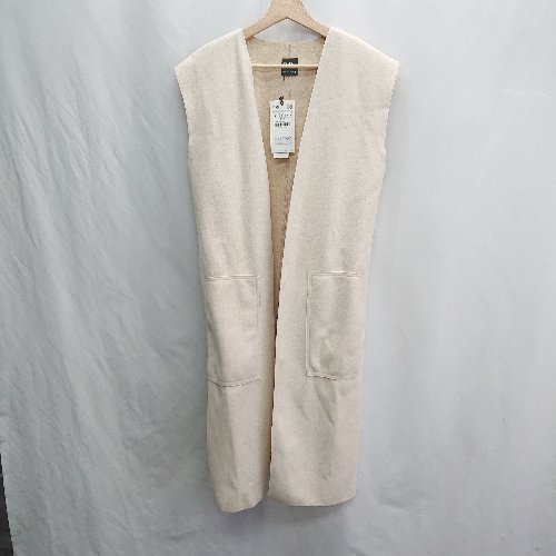 ◇ ⊇ ◎●未使用● ZARA ザラ メルトン生地 袖なし ロングジレ サイズS ベージュ レディース E 【中古】 ◇ ⊇ ◎●未使用● ZARA ザラ メルトン生地 袖なし ロングジレ サイズS ベージュ レディース E 【中古】