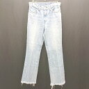 ◇ Θ RED CARD レッドカード 724577 フレア フリンジ デニムパンツ ジーンズ サイズ23 ブルー系 レディース E 【中古】