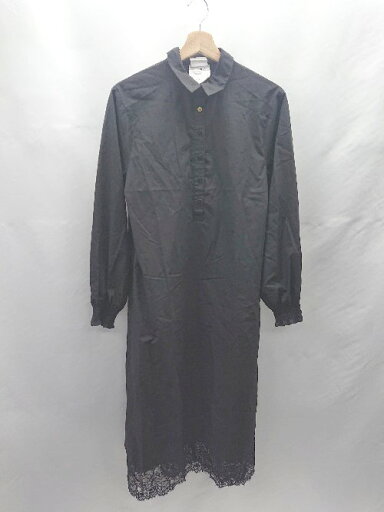 ◇ Θ haco! ハコ LOVEANDPEACE PLOJECT レースヘム 薄手 長袖 ロング ワンピース サイズS ブラック レディース E 【中古】 ◇ Θ haco! ハコ LOVEANDPEACE PLOJECT レースヘム 薄手 長袖 ロング ワンピース サイズS ブラック レディース E 【中古】